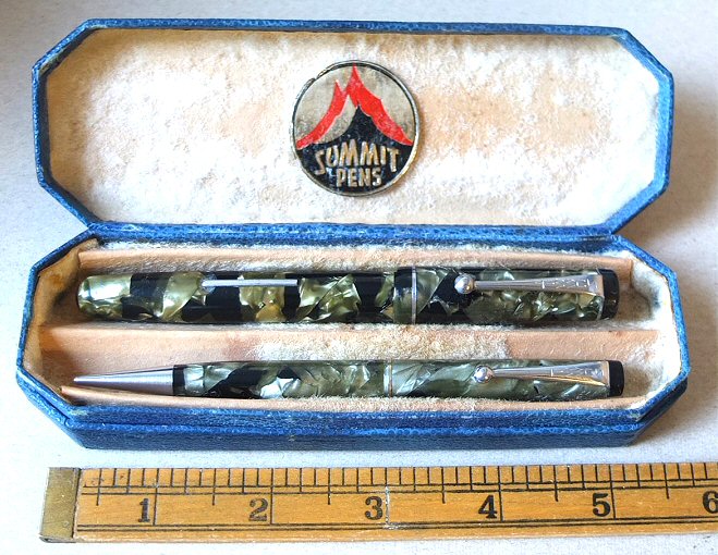Summit Set Silver & Black marble